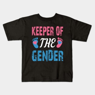 gender reveal - keeper of gender Kids T-Shirt